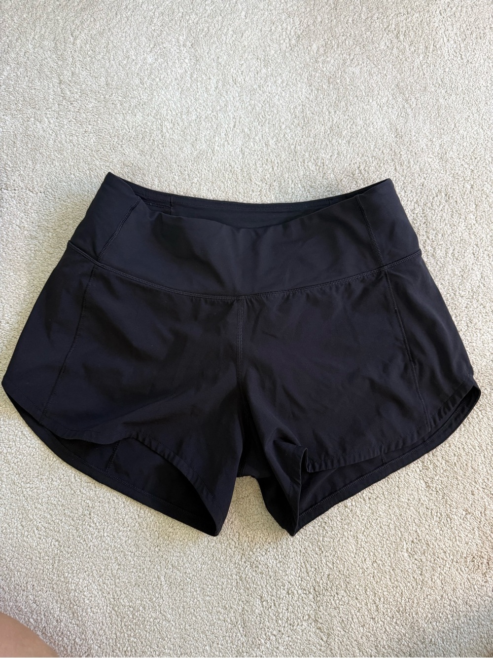 lululemon athletica Black Women's Active Running Shorts